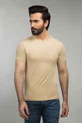 Beige Signature T-Shirt JCN-SIG-D026
